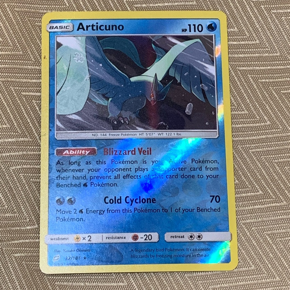 Articuno Holo 32/181 Pokémon Trading Card